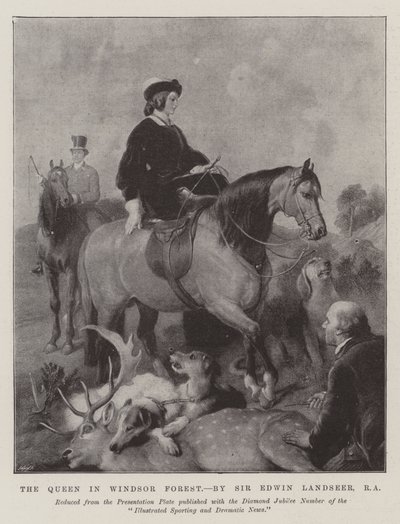 The Queen in Windsor Forest by Edwin Landseer